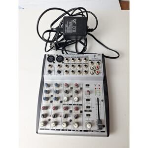 Behringer Eurorack UB1002 10 Input 2-Bus Mic/Line Mixer W/ Power Supply
